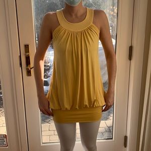 Yellow Criss Cross Top